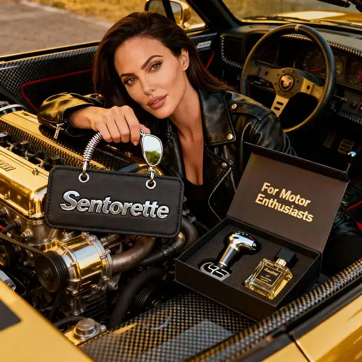 Caja regalo para entusiastas del motor – accesorios automotrices y ambientador personalizado para eventos, clubes y reuniones