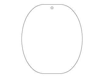 Car air freshener round shape customized, dimensions: H: 69.983mm, L: 79.875mm.