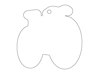 Car air freshener mixed shape customized, dimensions: H: 78.823mm, L: 77.998mm.