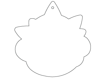 Car air freshener animal shape customized, dimensions: H: 86.861mm, L: 87.098mm.