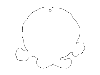 Car air freshener company logo shape customized, dimensions: H: 83.023mm, L: 73.604mm.