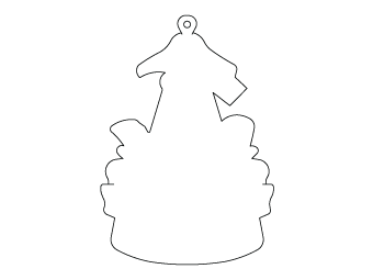 Car air freshener mixed shape customized, dimensions: H: 65.548mm, L: 94.332mm.