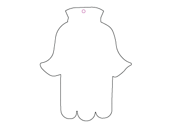 Car air freshener mixed shape customized, dimensions: H: 72.988mm, L: 91.188mm.