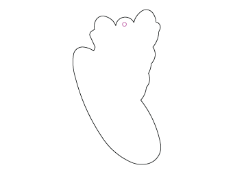 Car air freshener animal shape customized, dimensions: H: 56.499mm, L: 99.985mm.